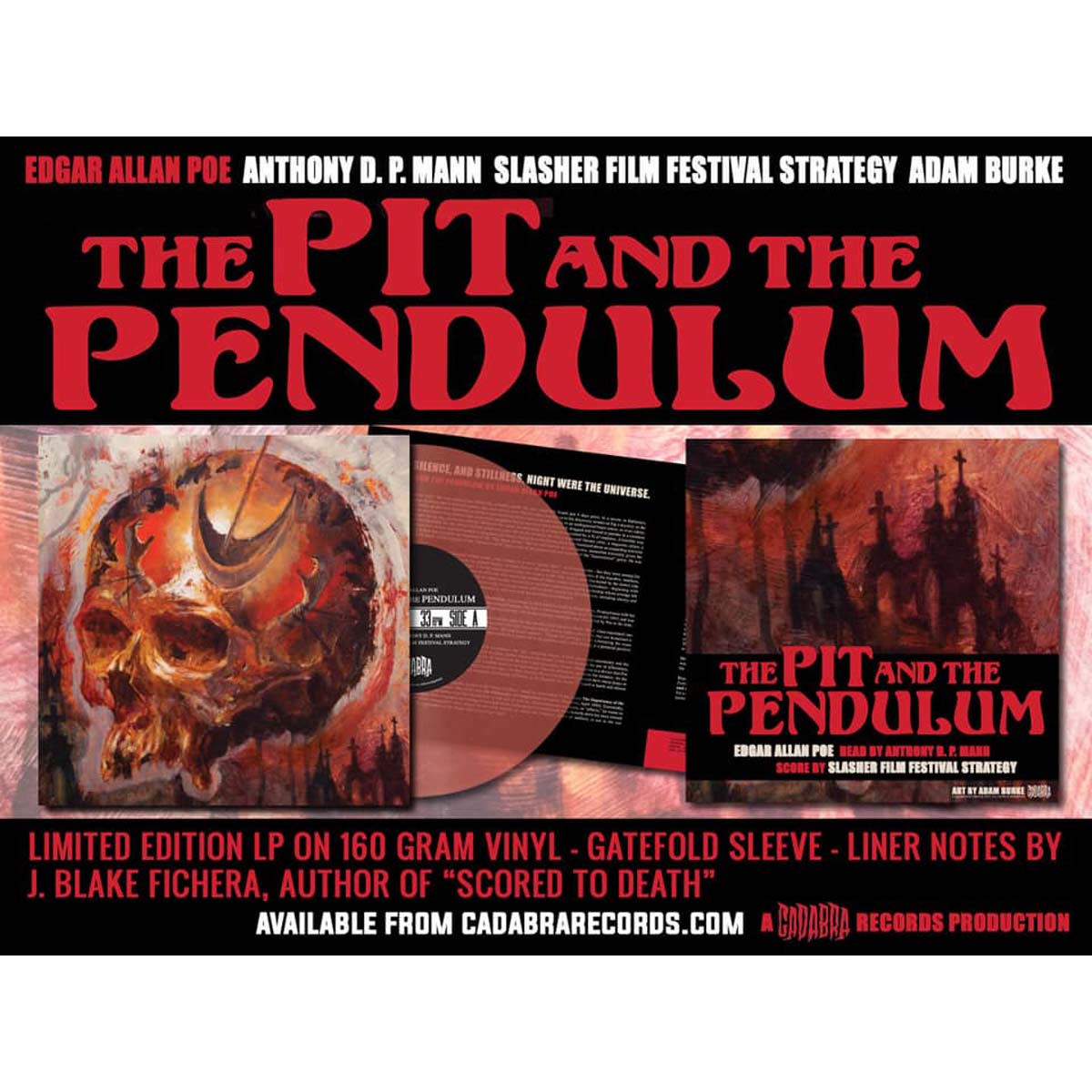 edgar allan poe the pit and the pendulum vinyl lp cadabra records
