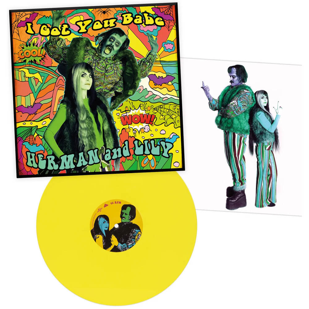 herman and lily munster i got you babe vinyl waxwork records