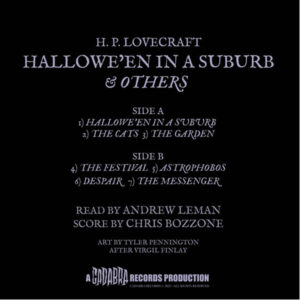 03 h p lovecraft halloween in a suburb vinyl single cadabra records