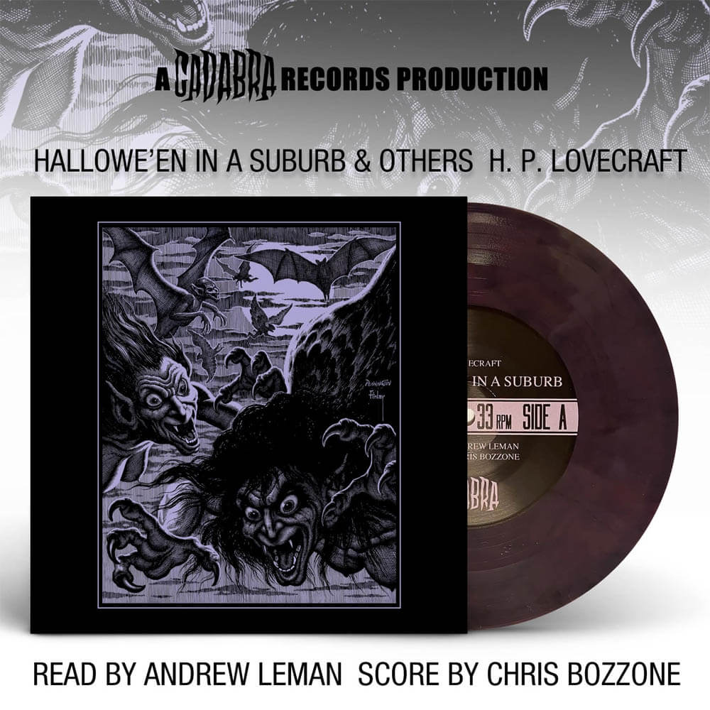 h p lovecraft halloween in a suburb vinyl single cadabra records vb