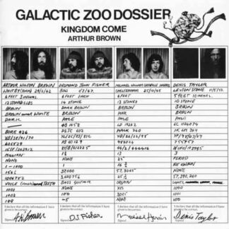 kingdom come arthur brown galactic zoo dossier vinyl lp