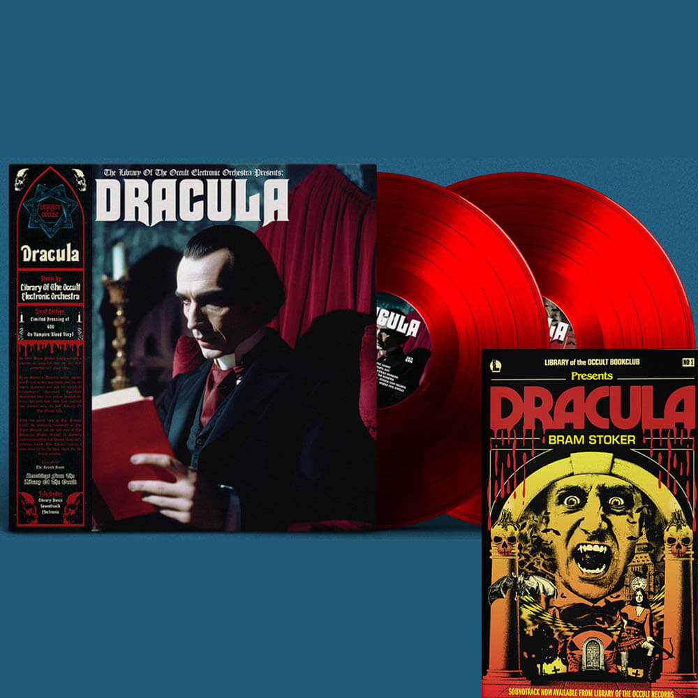 library of the occult dracula vinyl lp and book